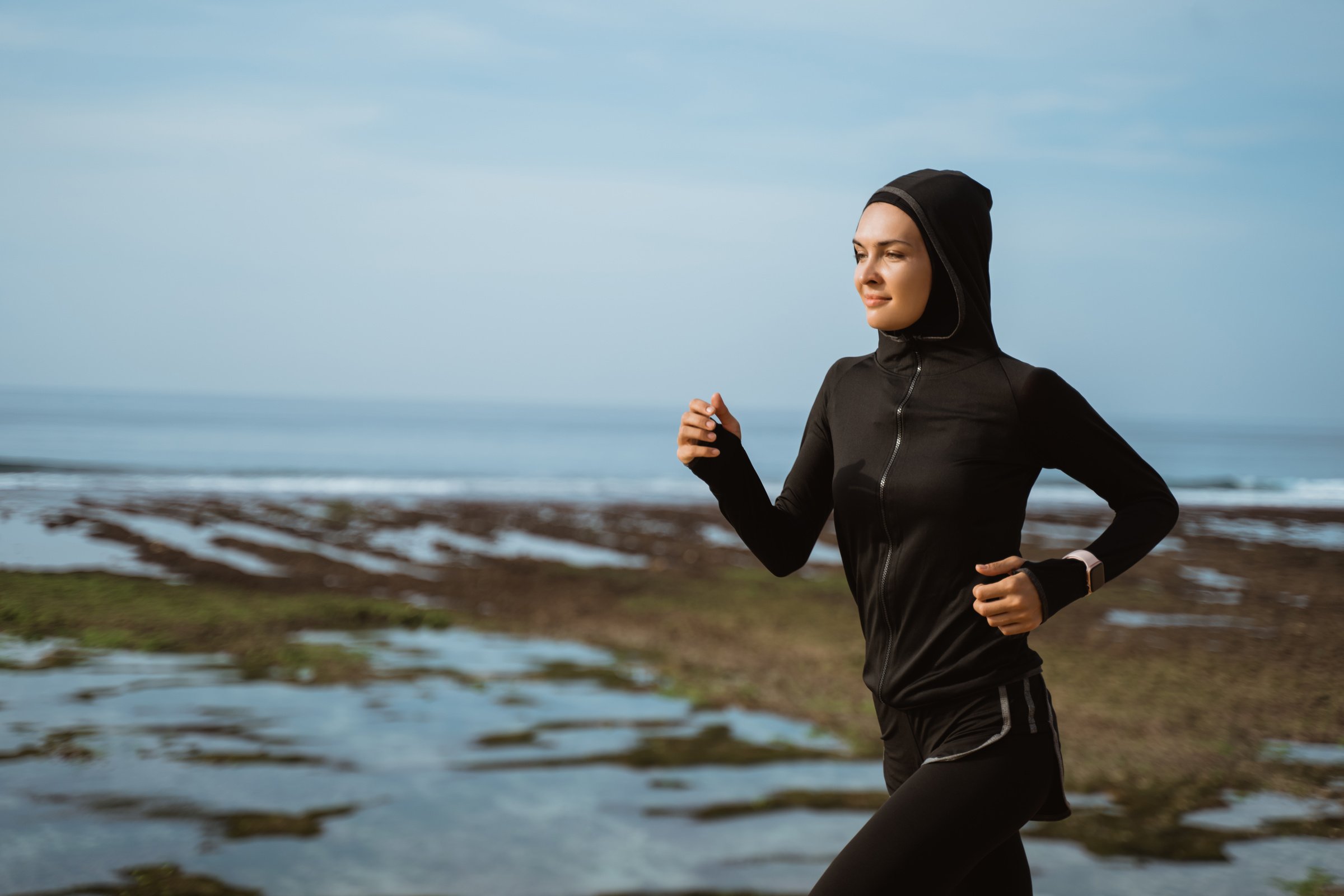 Muslim Sport Runner Woman Outdoor